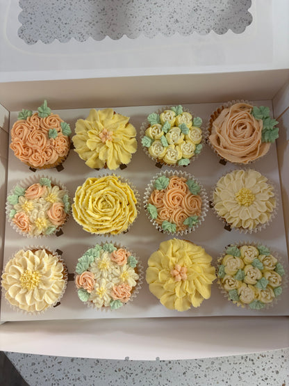 🌸 Sweet Garden Cupcakes 🌸 - Floral Boxes