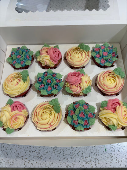 🌸 Sweet Garden Cupcakes 🌸 - Floral Boxes